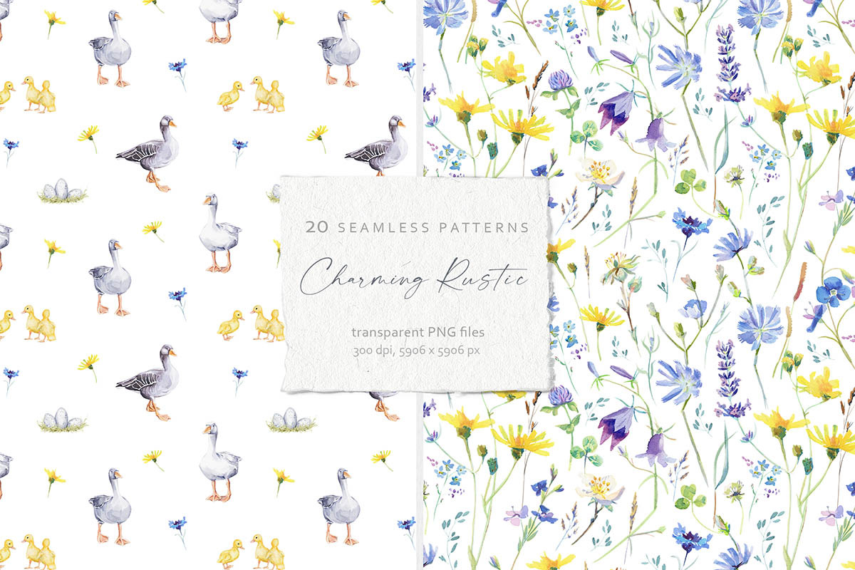 20 Seamless Patterns Collection, a Pattern Graphic by Eva Katerina (Photo 4 of 14)