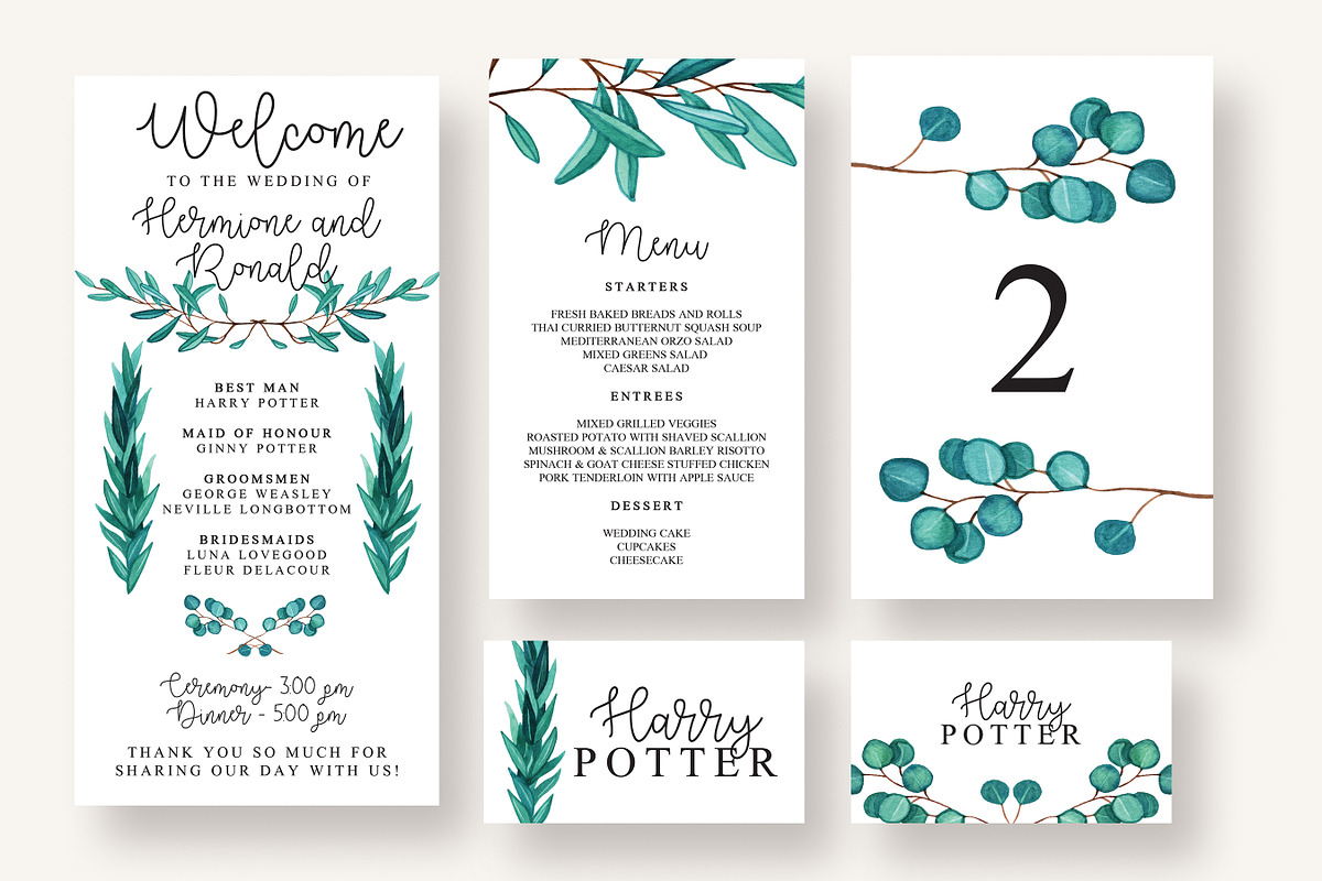 Tremendous Eucalyptus Collection, an Invitation Template by Knotted Design (Photo 24 of 24)