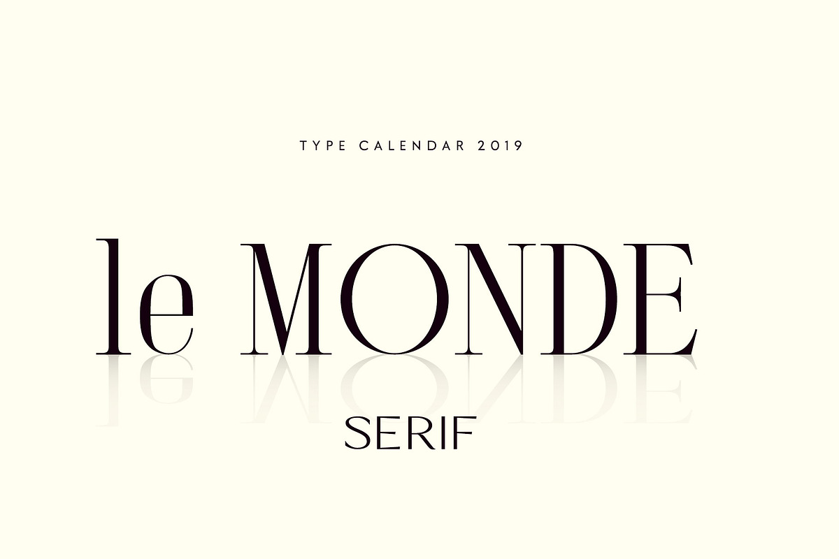 Type Calendar 2019 | Font Bundle preview 5