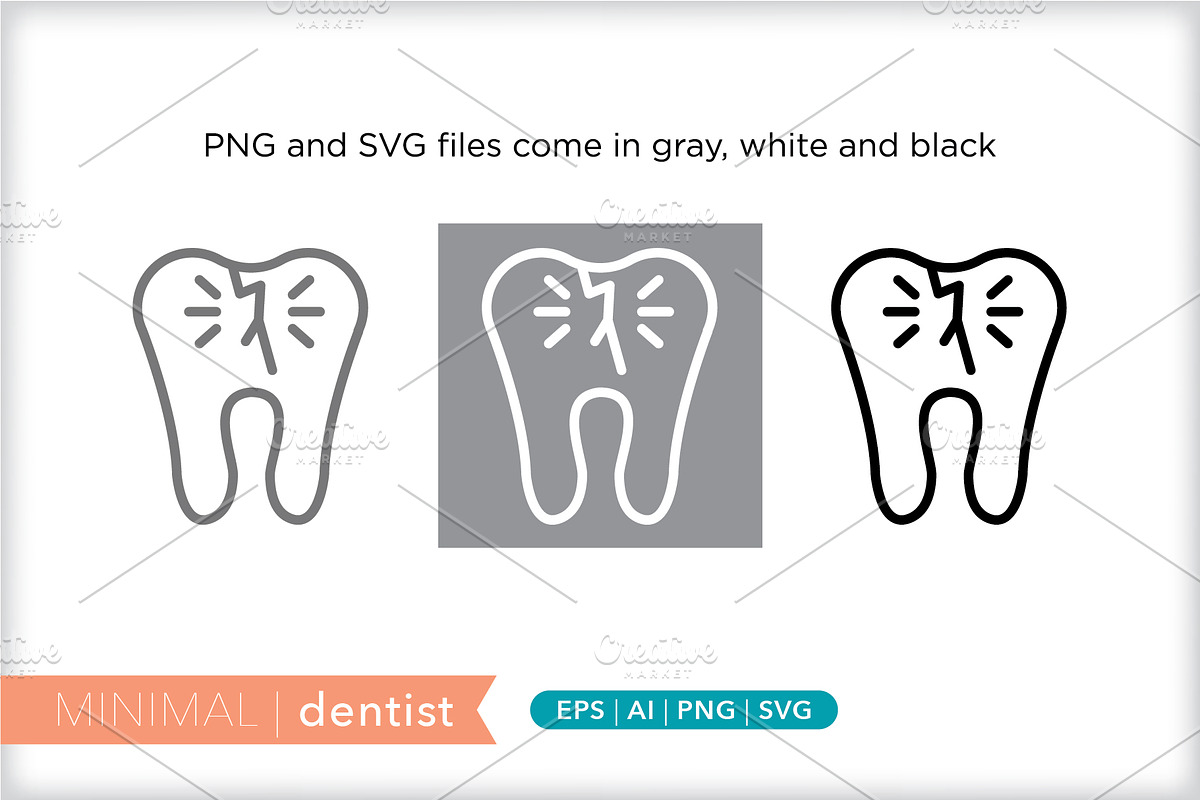 Minimal dentist icons, an Outline Icon by Picture Window (Photo 2 of 5)