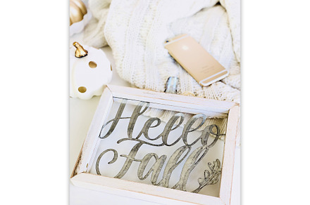 Hello Fall Stock Photo, a Holiday Photo by Studio Chic Designs