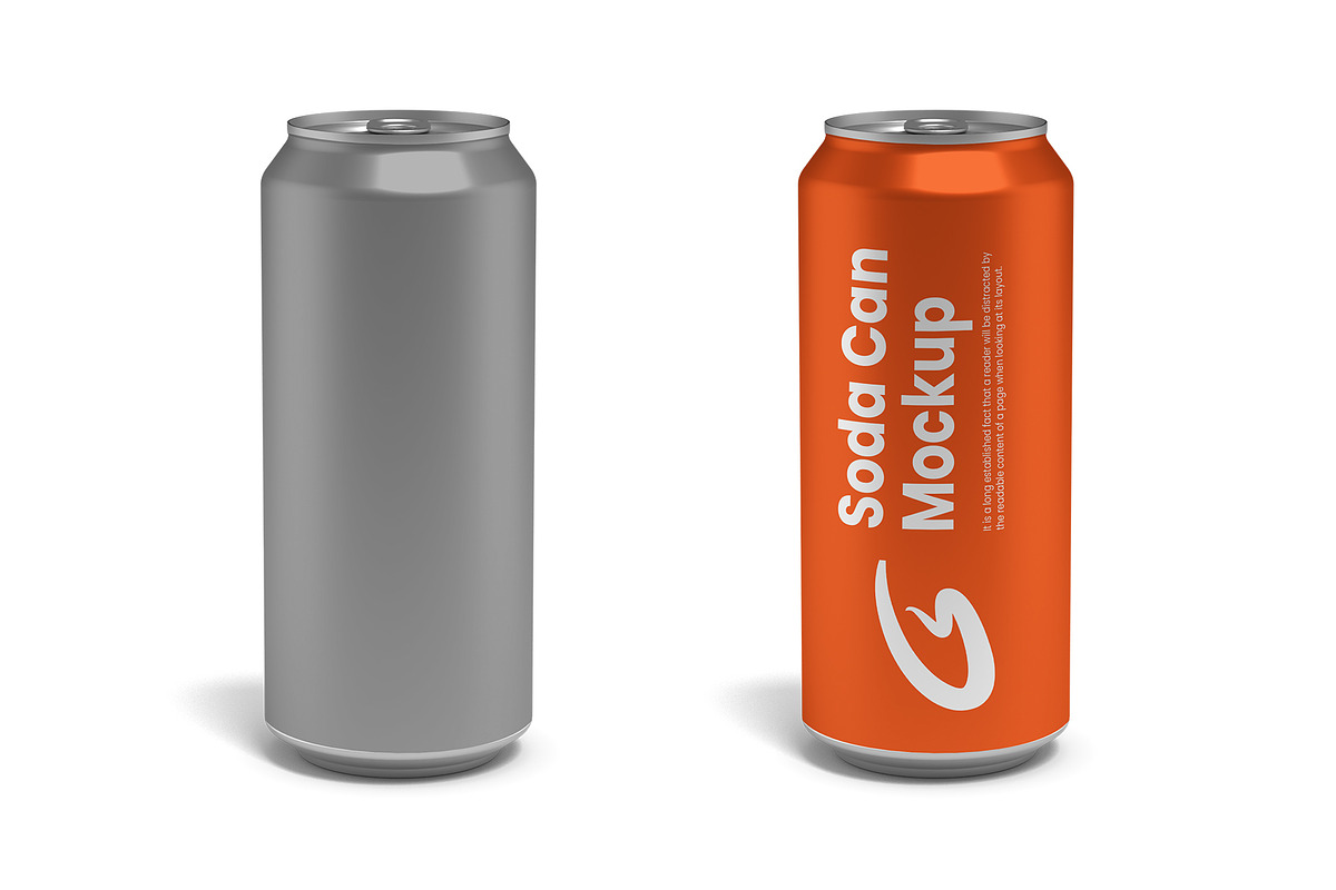 Soda Can Mockup, a Product Mockup by GraphicsPixel (Photo 1 of 3)