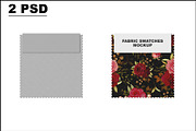 Fabric Swatches Mockup, a Product Mockup by Designbuys (Thumbnail 1 of 3)
