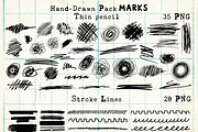 Hand-Drawn Doodles & Graphic Marks, an Object Graphic by DreamoraArt (Thumbnail 3 of 13)