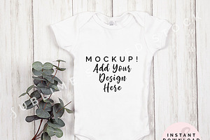 Onesie Mockup Bundle, Boy Bodysuit