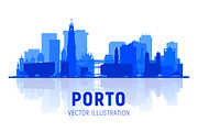 Porto Portugal skyline illustration, an Illustration by Sky and glass (Thumbnail 5 of 7)