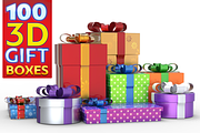 Gift Boxes Pack, a Graphic by pixaroma (Thumbnail 1 of 5)