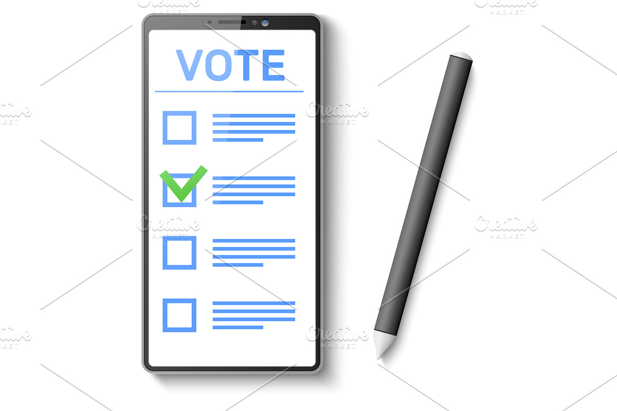 Realistic phone and mobile app for, an Object Illustration by Vectorbuum