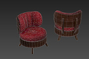 Chair - Art Deco, a Furniture 3D Model by Video Game Assets (Thumbnail 2 of 2)