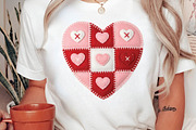 Latch Hook Patchwork Valentine Heart, an Illustration by DreamPrint404 (Thumbnail 3 of 8)