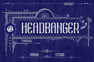 Headbanger Simple Soft Blackletter