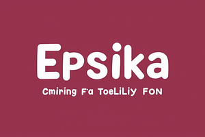 Epsika - Quirky Display Font