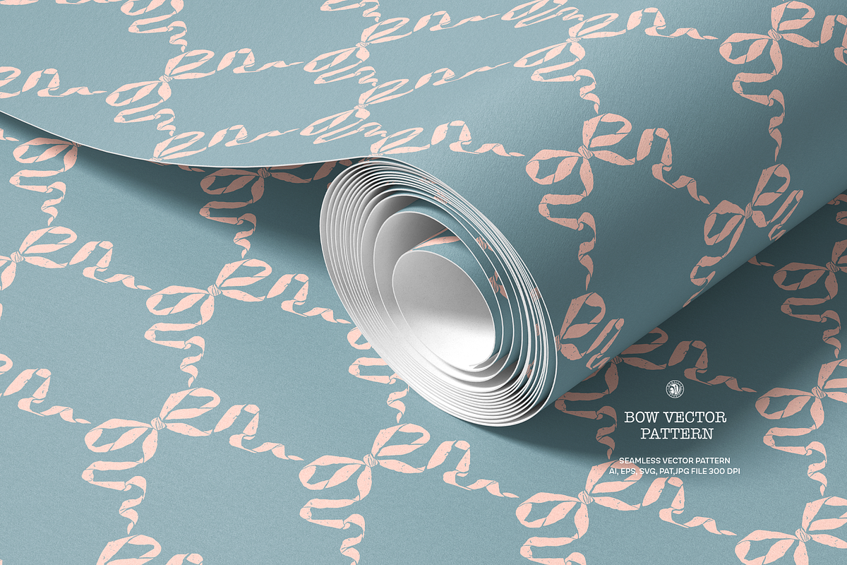 Bow Coquette Wallpaper, a Wallpaper Graphic by Bloomart Studio