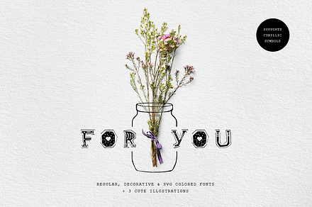 For You! Decorative & Colored Fonts