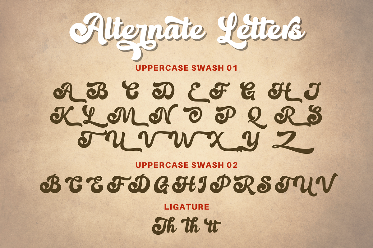 Nahista - Retro Font, a Script Font by Sronstudio (Photo 12 of 13)