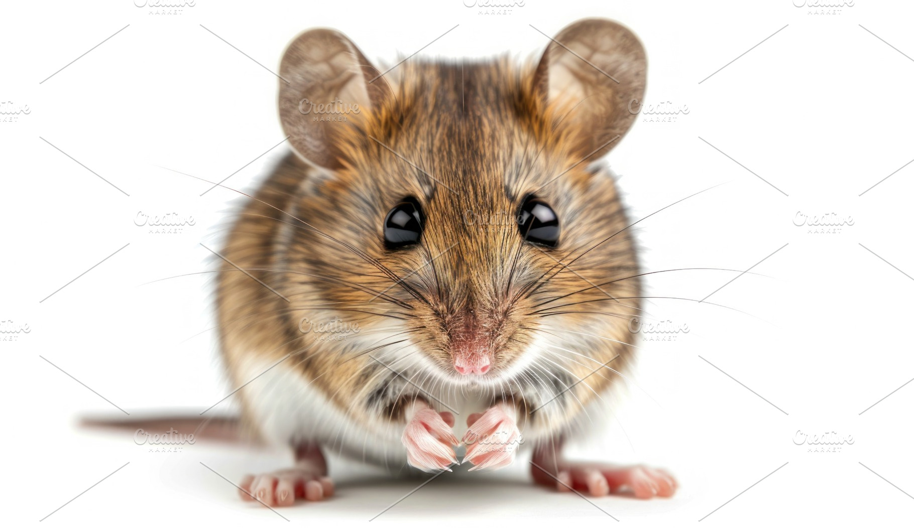 Charming Little Mouse Enjoying a Cheese Treat - Whiskers and All, an Animal Photo by José Manuel Gelpi