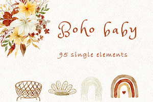 Boho Baby Nursery Clipart