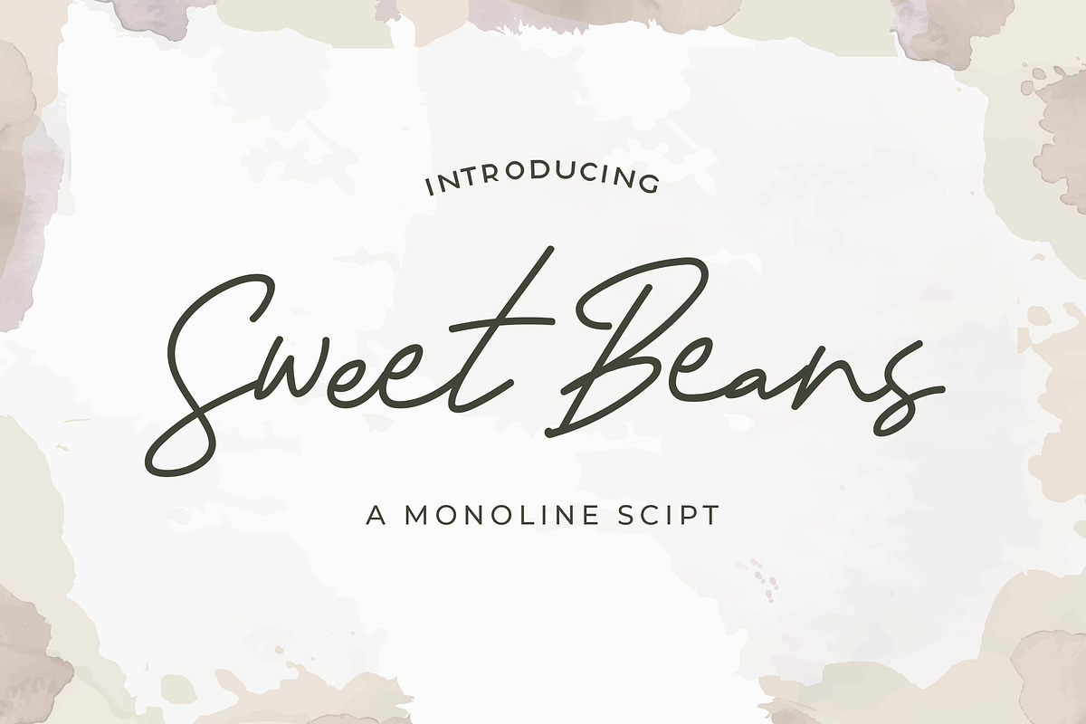 Sweet Beans - Monoline Script, a Script Font by Typefactoryco (Photo 1 of 9)