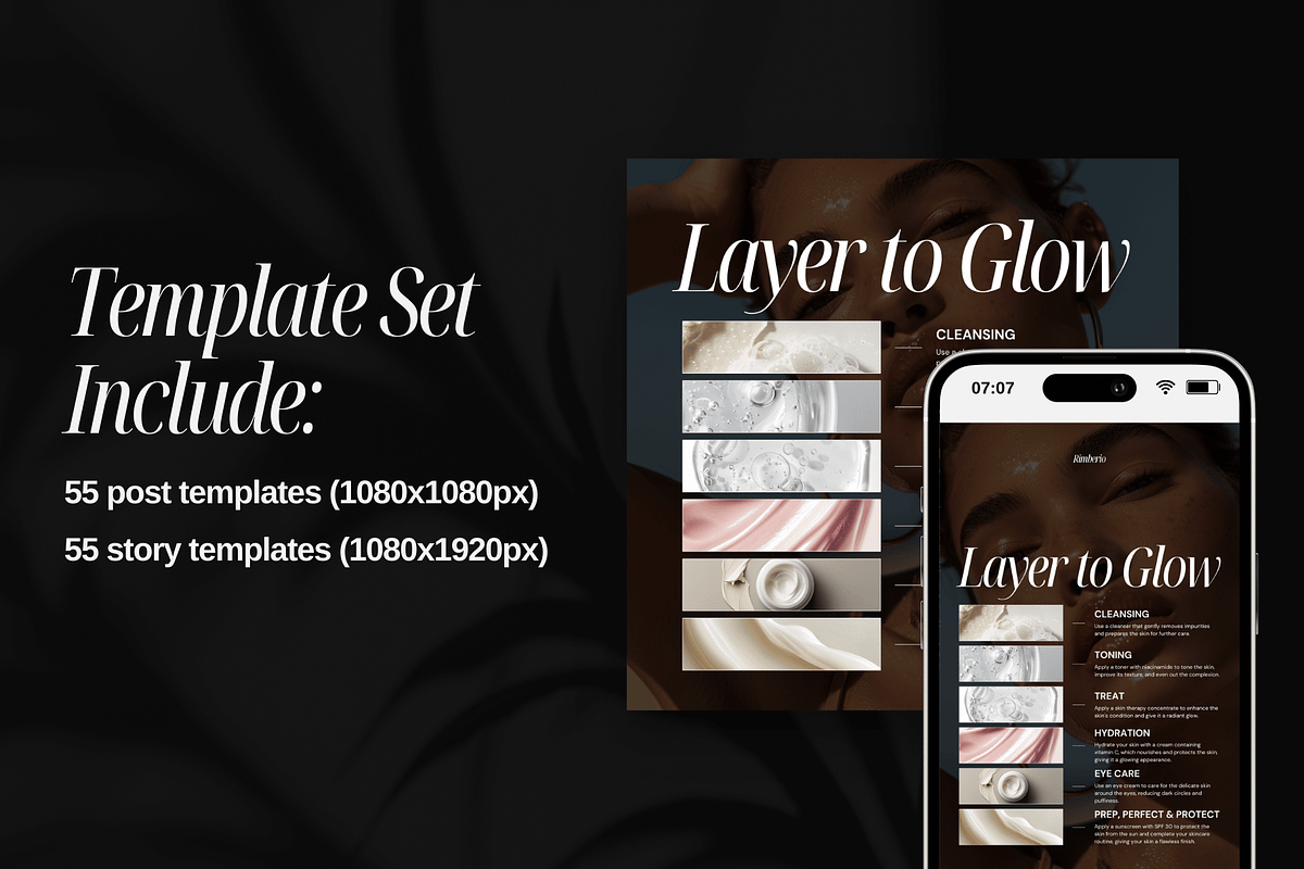 Skin Expert Social Media Templates, a Social Media Template by Xenié Creative (Photo 9 of 10)
