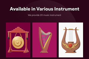 Music Instrument 3D Icon