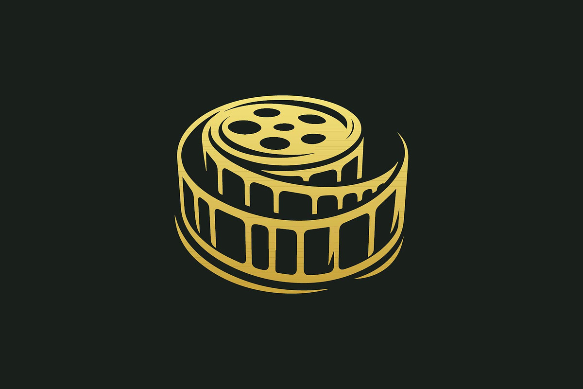 Golden Film Movie Reel Logo Design, a Branding & Logo Template by funpixel