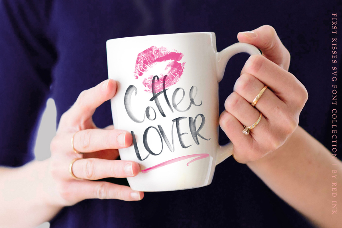 First Kisses Watercolor SVG font, a Font by Red Ink (Photo 8 of 11)