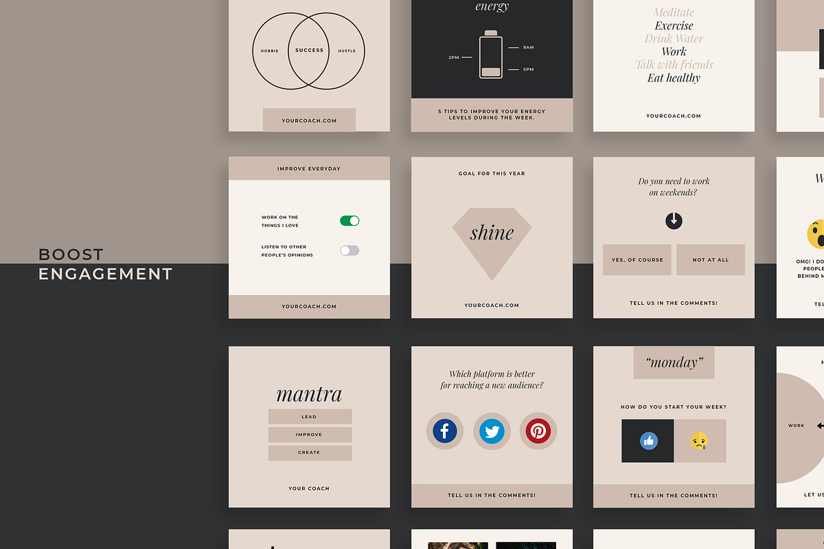 Influencer Coach | Social Media Kit, a Social Media Template by Design District (Photo 29 of 45)