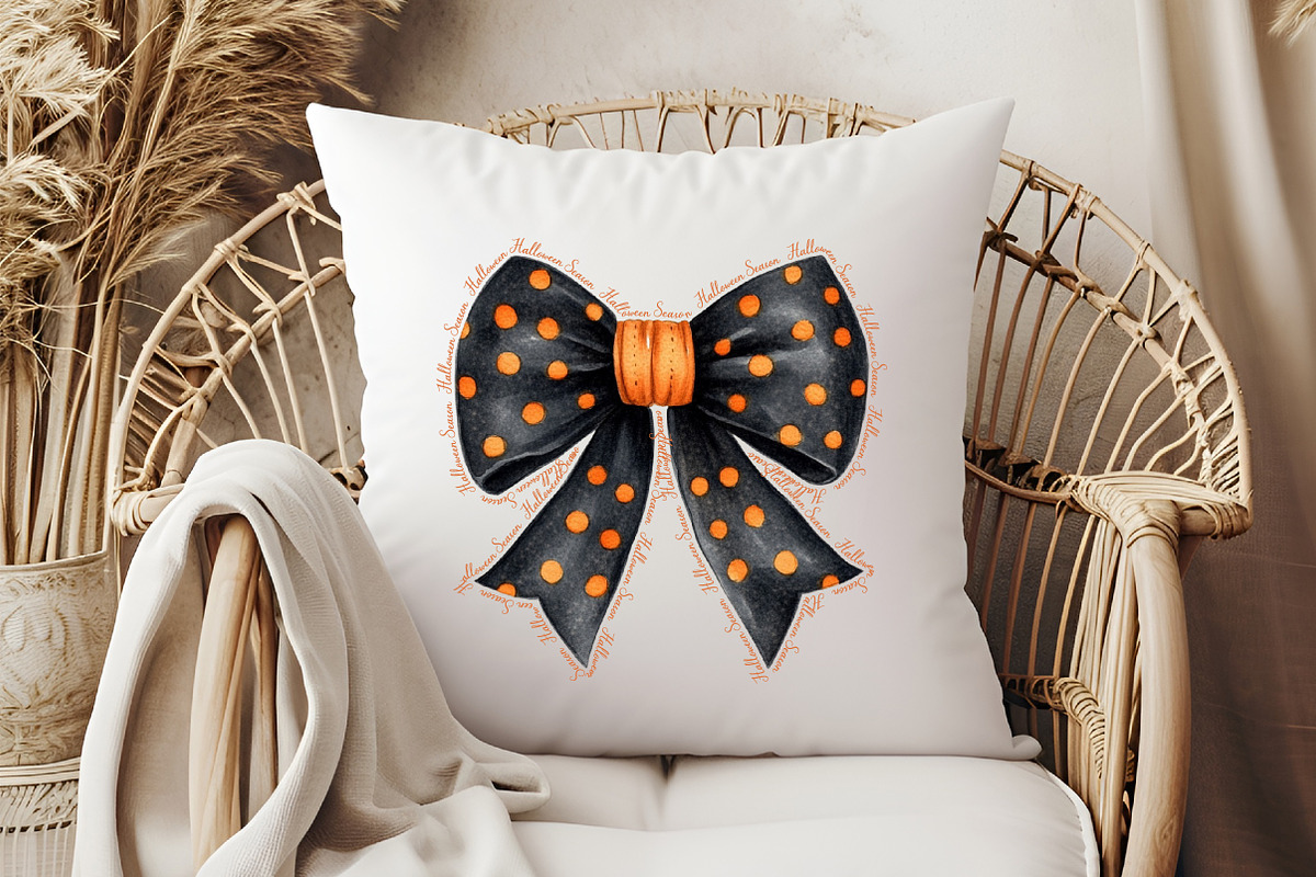 Halloween Season Coquette Bow PNG, an Illustration by Libby Wishes (Photo 2 of 6)