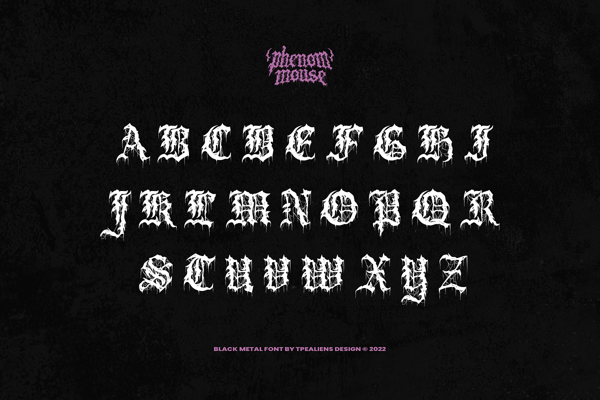 Phenom Mouse, a Blackletter Font by ilhamtaro (Photo 7 of 10)