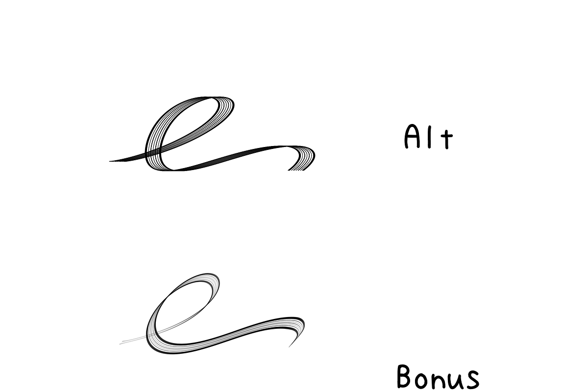 Procreate Calligraphic Brushes [iv], a Brush Add-On by 103cia (Photo 3 of 4)