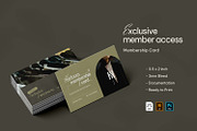 Exclusive Access - Membership Card, a Print Template by VUNIRA (Thumbnail 1 of 3)