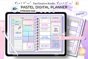 ADHD Purple Pastel Digital Planner, a Stationery Template by Tas Creative Studio (Thumbnail 1 of 9)