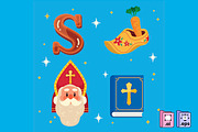 Hand Drawn Sinterklaas Elements, an Object Graphic by MISS CHATZ (Thumbnail 1 of 3)