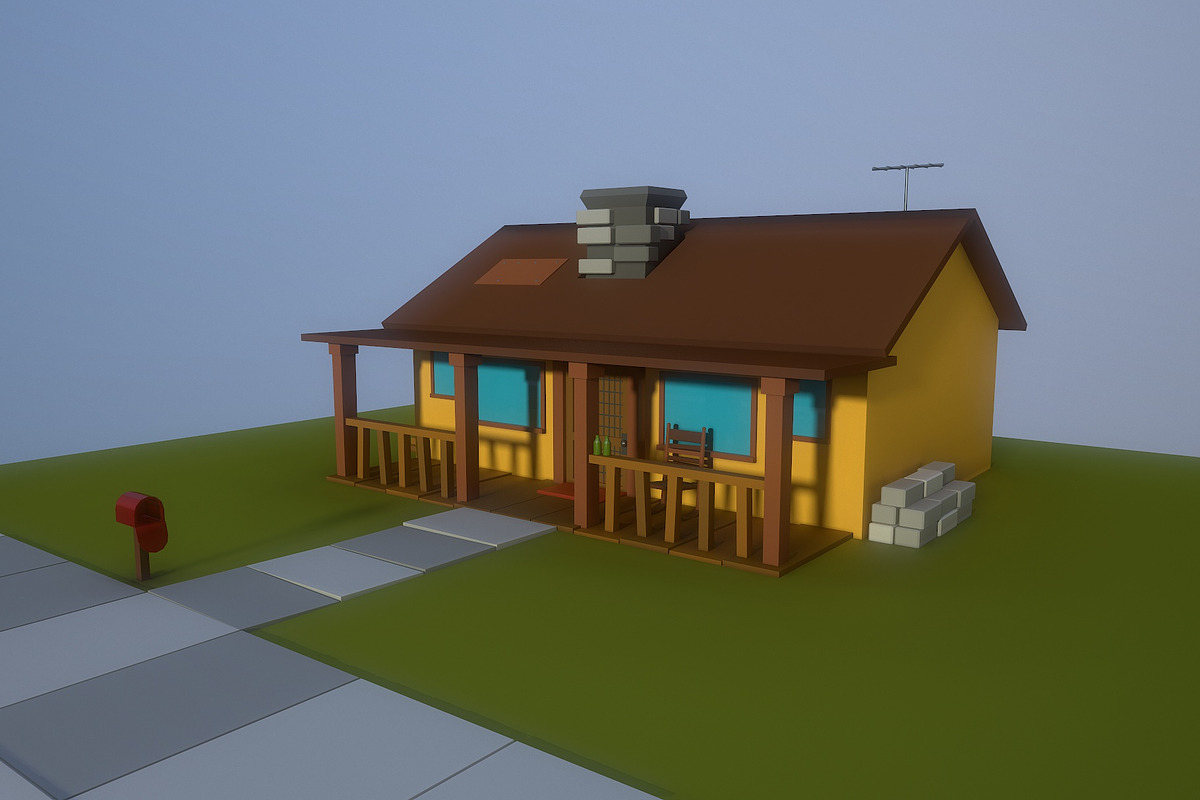 Low Poly Old house, an Architecture 3D Model by Midgardians (Photo 2 of 13)