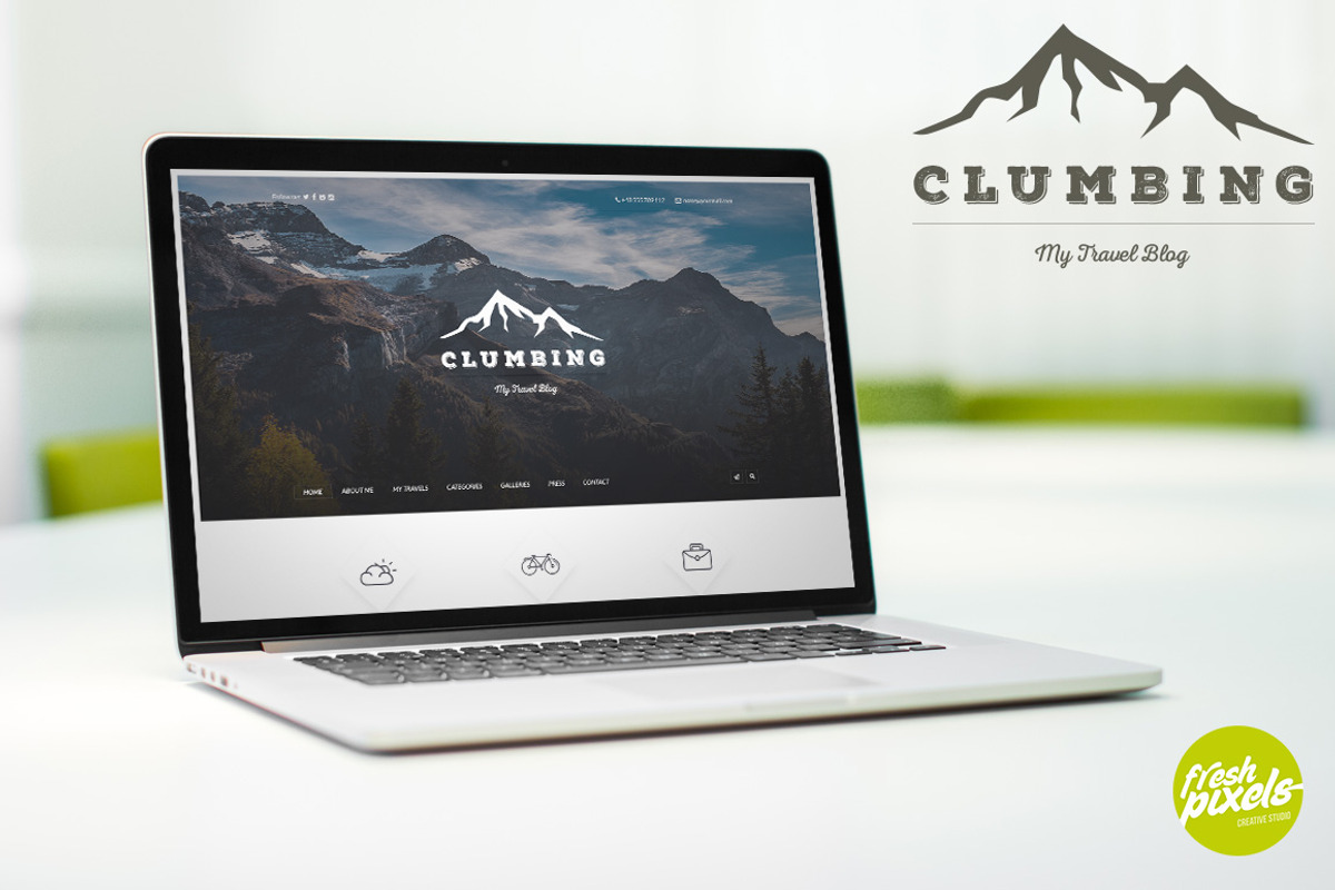 Clumbing - Travel Blog Template, a Websites & App Template by FreshPixels (Photo 2 of 4)