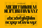 Bold Gold – Heavy Squared Font, a Sans Serif Font by Artiveko (Thumbnail 3 of 8)