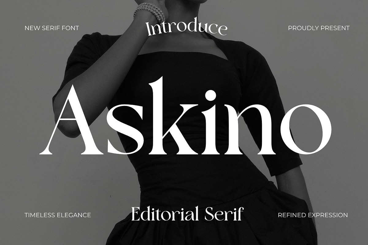 Askinо–Elegant Editorial Serif Font, a Serif Font by MaikoHatta (Photo 1 of 8)
