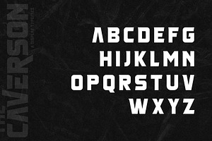 The Caverson Display Typeface Font