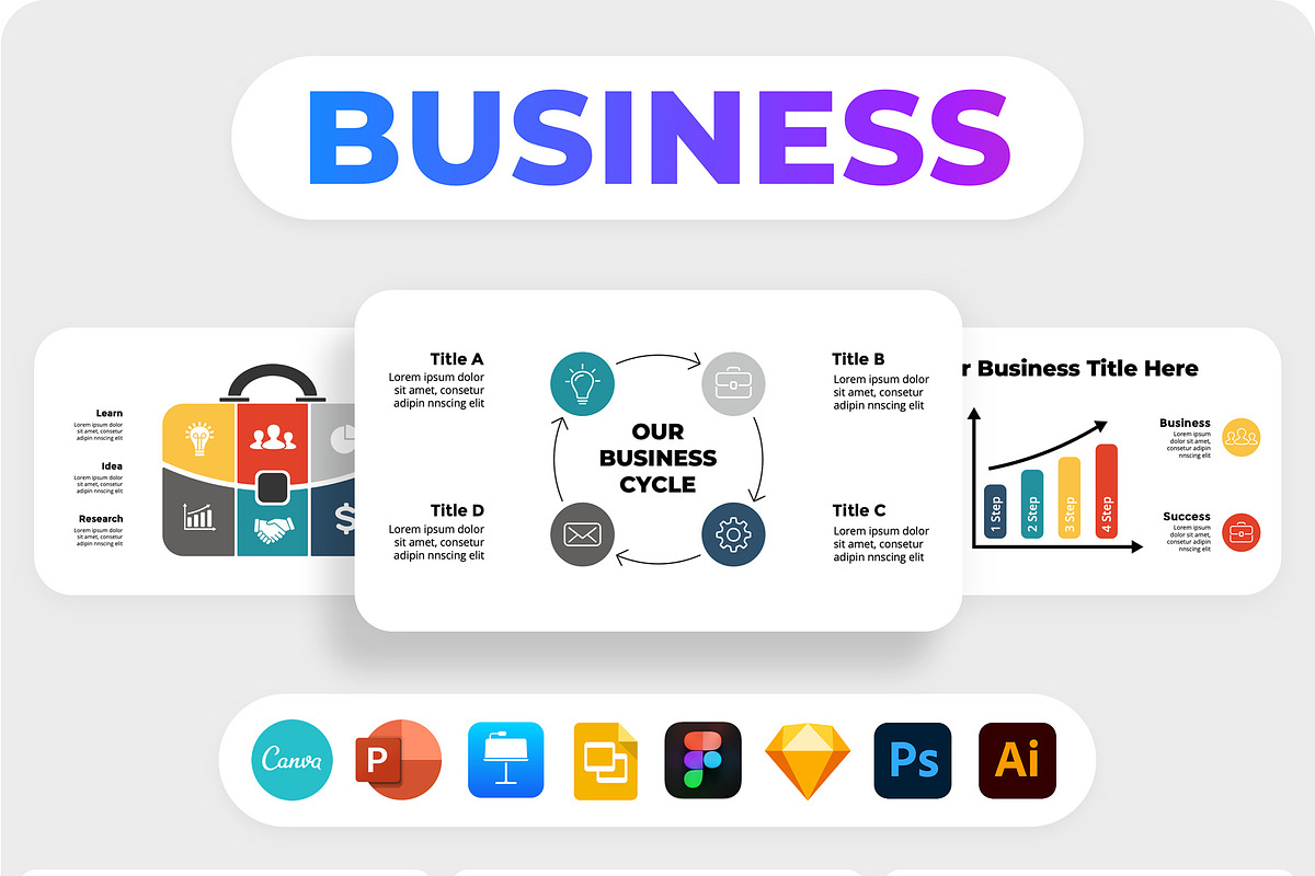The Biggest Infographics Bundle!, a Presentation Template by Wowly Design (Photo 16 of 37)