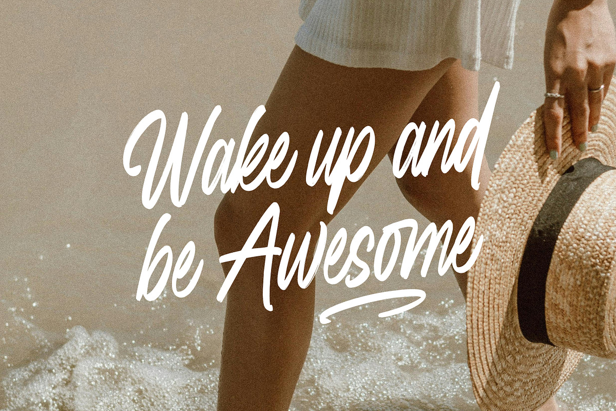 Sweet Cherice casual brush typeface, a Handwritten Font by Damarletter (Photo 3 of 6)