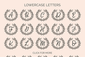 Wreath Monograms Dingbat Font