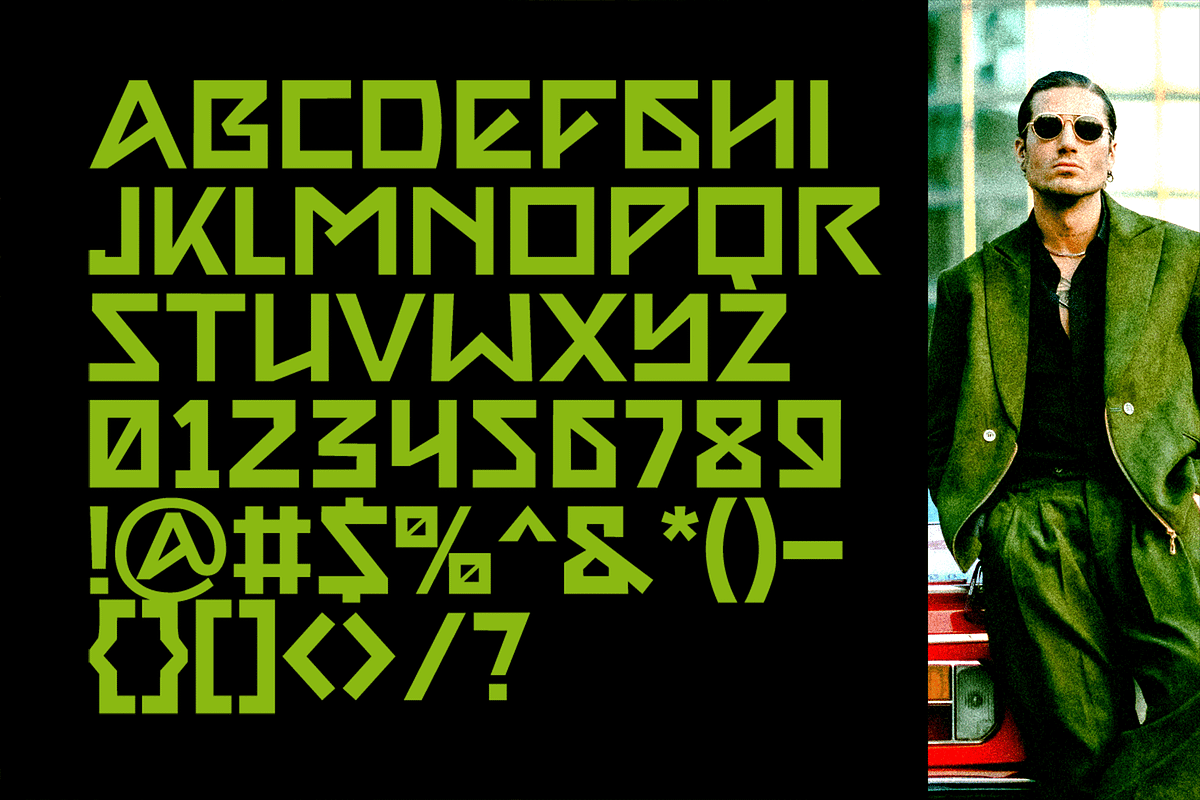 Blayx – Futuristic Display Font, a Sans Serif Font by overlaytemplates (Photo 5 of 5)