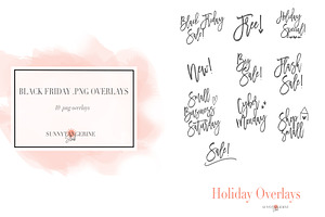 Black Friday PNG Overlays