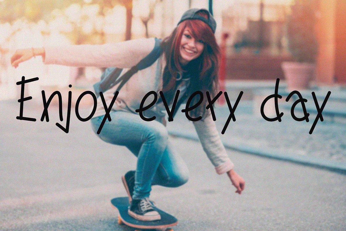 FunTime Handwritten Font, a Handwritten Font by Ruddean2109 (Photo 4 of 10)