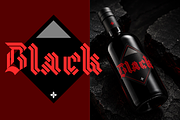 Wildkor - Blackletter Stripe Font, a Blackletter Font by Gittype (Thumbnail 6 of 13)