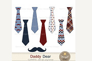 Father's Day Mustache Digital Paper, a Pattern Graphic by JennyL Designs (Thumbnail 2 of 5)