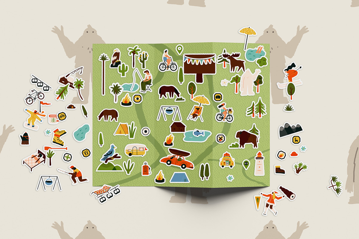 National Park & Camping MAP CREATOR, a Person Illustration by Paper Cherry (Photo 18 of 21)