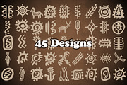 Primitive Art Photoshop Brushes, a Brush Add-On by ArtistMef (Thumbnail 2 of 5)