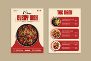 2-Sided Food Menu Flyer Template, a Brochure Template by vectorlnk (Thumbnail 2 of 5)
