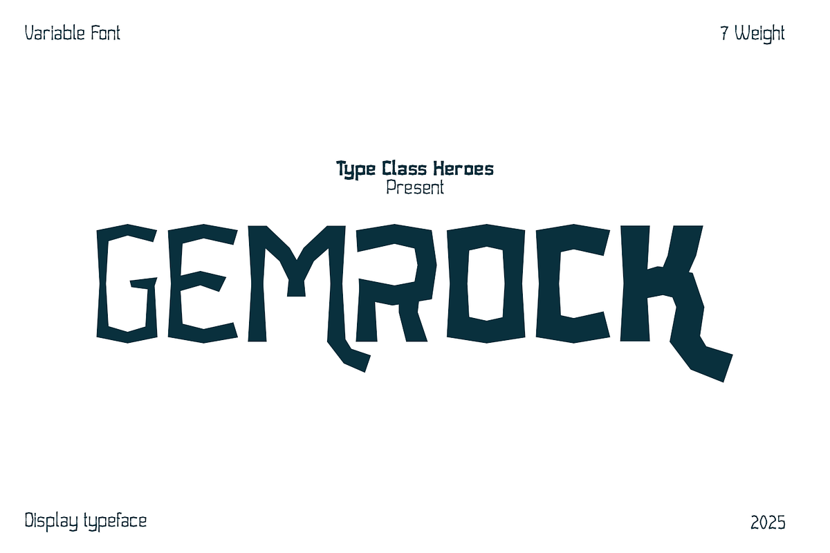 Gemrock Font Family, a Sans Serif Font by TypeClassHeroes (Photo 1 of 10)